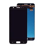 Handy-LCD-Bildschirme LCD-Anzeige Digitizer Touchscreen-Baugruppe Ersatzteil/Fit für Samsung Galaxy J7 Prime 2 2018 G611 (Color : Black)
