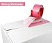 BOMEI PACK Pink Packing Tape with Dispenser, 2.4 Mil 1.88 Inch x 60 Yards, 6 Refills Rolls Color Box Tape for Moving, Shipping and Packaging