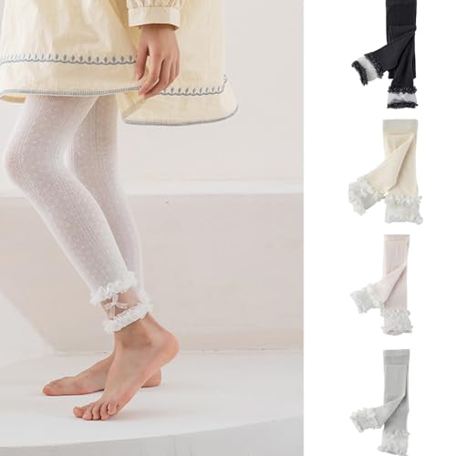 Tights, Bowknot Mesh Hollowed Leggings for Girl Stretchy Stockings 3-12Y Girls Spring Sweet Pantyhose Kids Socks2