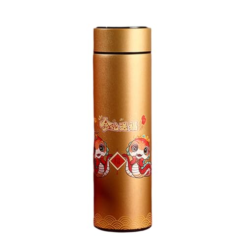 Frascos Agua 480ML Botella Café Con Textura Acero Inoxidable 304 Con Pantalla Temperatura Para Estudiantes Trabajadores
