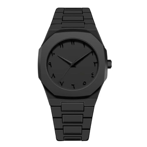 Image of Shocknshop Minimalist Creative Sketch Design Black Analog Plastic Chain Strap Wrist Watch for Men Boys -WCH375