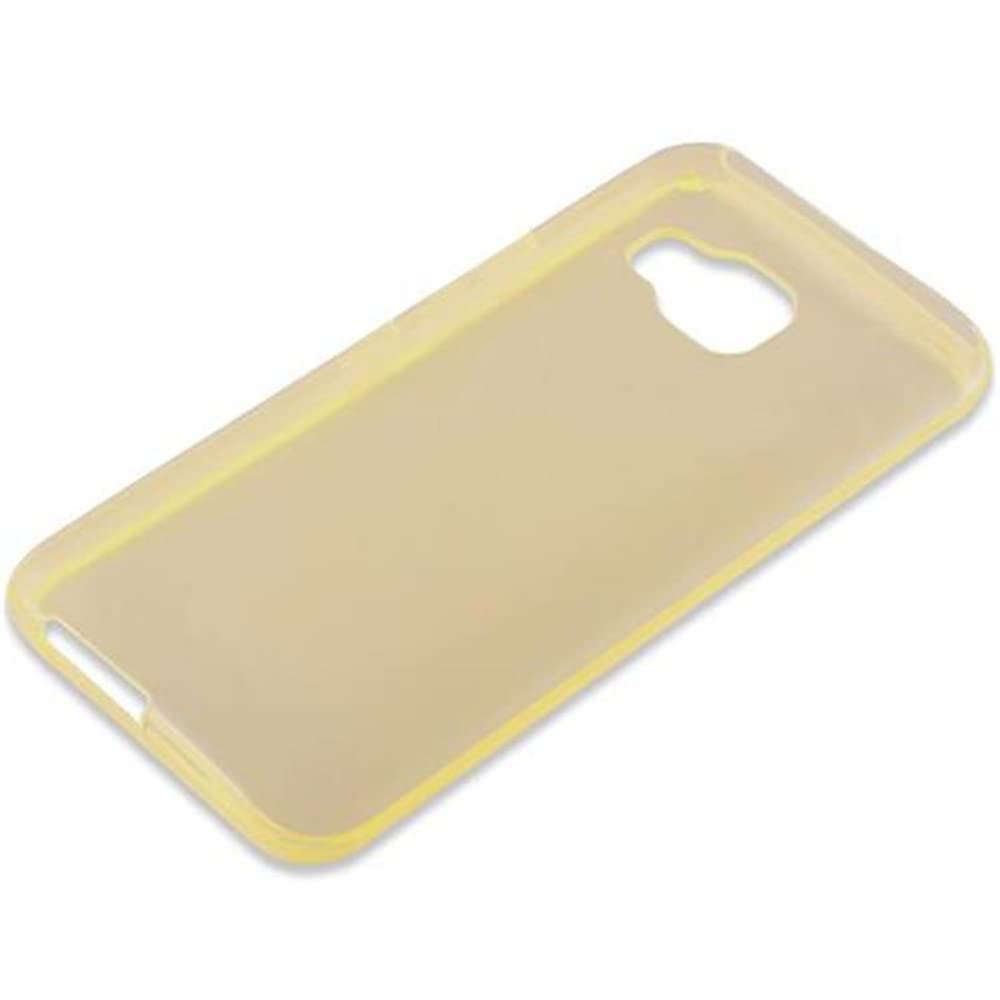 Cadorabo Custodia Per HTC One M9 – Cover Morbida TPU Trasparente Oro, Sottile 1,2mm, Antiurto, Bordo Rialzato - 3