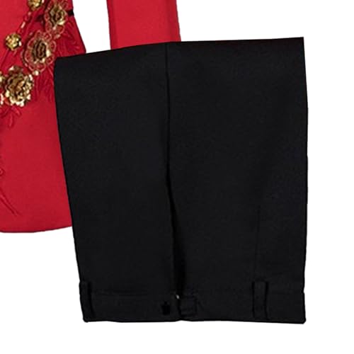 Mens 2 Pieces Luxury Embroidered Suits 1 Button Print Dinner Tuxedo Jacket Prom Wedding Elegant Blazer Dress Suit