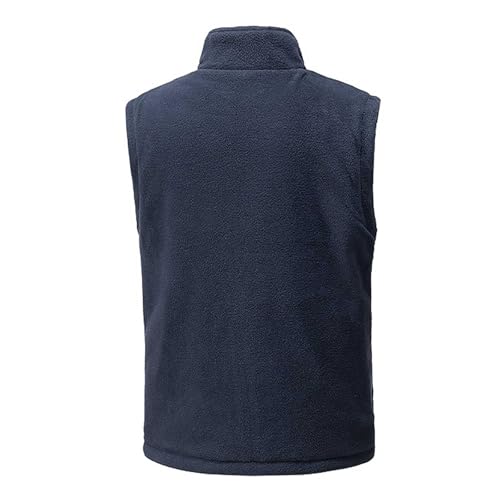 Gilet matelassé homme chaud réversible veste sans manches coupe-vent décontractée - 2