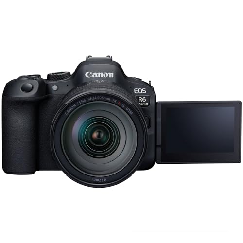 Canon EOS R6 Mark II Full Frame Mirrorless Camera Body with RF 24-105mm F4 L is USM Lens 5666C011 Bundle with Deco Gear Photography Bag + Microphone + Monopod + Software & Accessories Kit