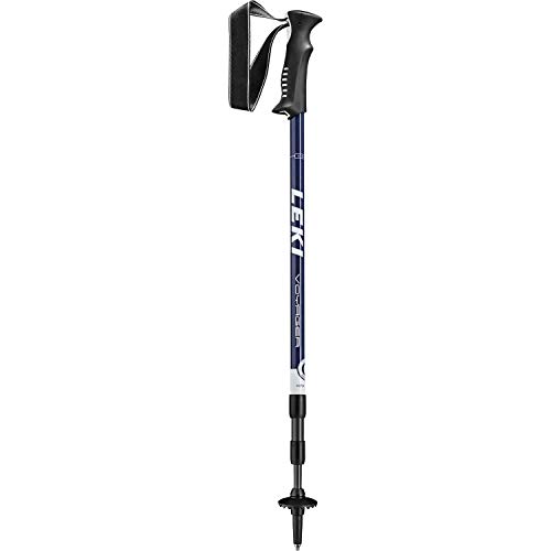 Leki Voyager Hiking Poles, White/Dark Blue, 110-145 cm