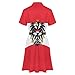 KAOEOSI Austrian Coat of Arms Eagle Flag Women's Short Sleeve Collared Shirt Dress Summer Button Down A Line Dresses XS