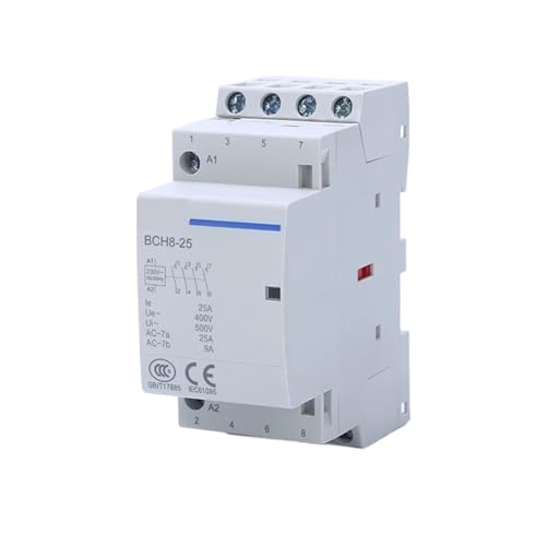 Contacteur 3NO 1NC 16A 230V triphasé sur rail DIN pour tableau