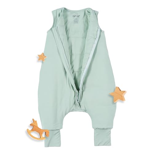 Image of Sleeveless Soft Baby & Toddler Sleeping Sack, Breathable with Adjustable Feet Cuffs & Anti-Slip Grip