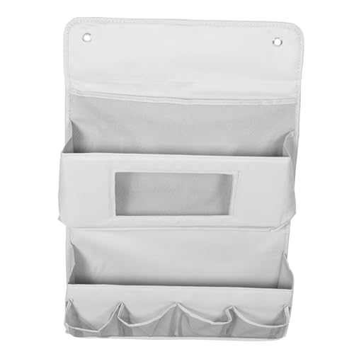 OHPHCALL Hanging Storage Container Over The Door Organizer Closet Door Back Bag Wall Hanging Storage Bag Grey 40x65cm