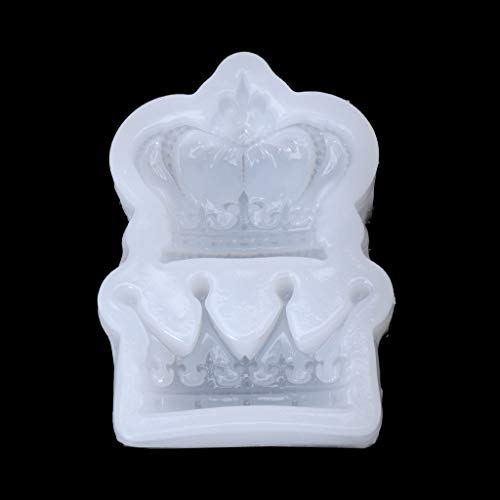 Molde Silicona Vintage Crown Epoxi Resina Molde Fundición Para Bricol