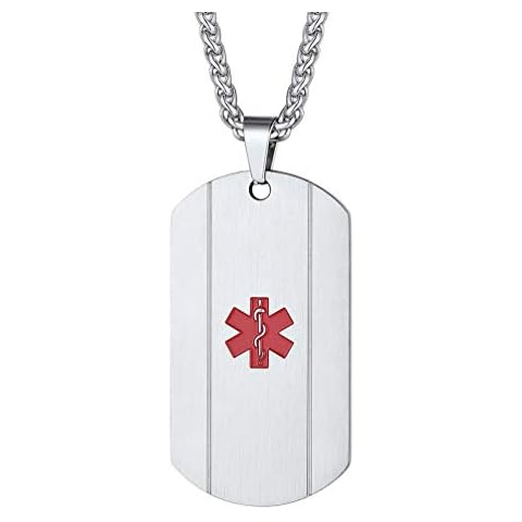 PROSTEEL Custom Engravable Medical Alert Pendant Cover