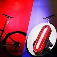 LANTERNA TRASEIRA PISCA USB SINALIZADOR 6 MODOS LUZ BIKE vermelha recarregável grande autonomia