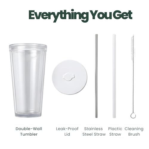 Reusable 24 oz Plastic Tumbler