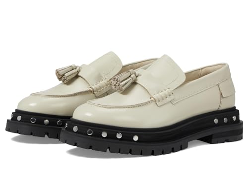 Image of Free People Teagan Tassel Loafers for Women - Sleek Leather Upper - Lugged Platform Sole - Synthetic Outsole