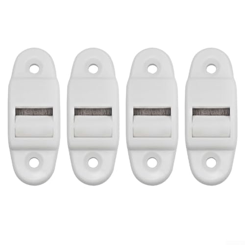 Juego de 4 rodillos guía de cinta de persiana para correas de 14 mm que ofrecen construcción de PVC y funcionamiento suave para guía de correas de maquinaria
