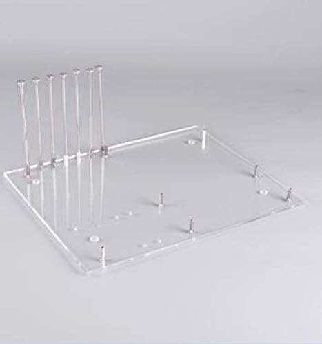 ATX PC Open Frame ATX Test Bench Motherboard Overclock Computer Case DIY Mod Base Chassis for ATX Mothboard, 4mm Transparent Acrylic Frame PC Test Bench for Testing, Overclocking or Gaming