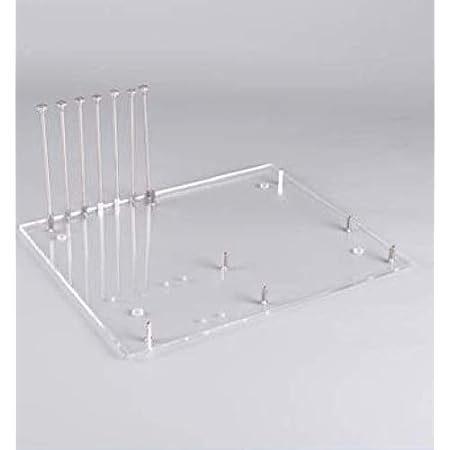 ATX PC Open Frame ATX Test Bench Motherboard Overclock Computer Case DIY Mod Base Chassis for ATX Mothboard, 4mm Transparent Acrylic Frame PC Test Bench for Testing, Overclocking or Gaming