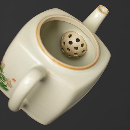 Té de cerámica para uso personal con filtro y diseño compacto miniatura 3