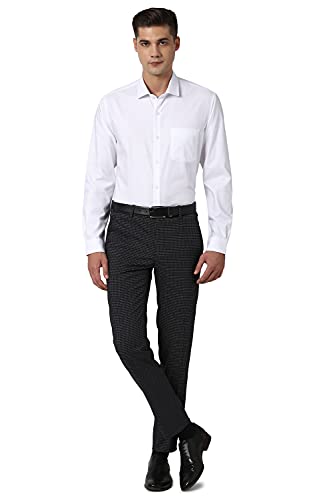 Image of Peter England Men's Slim Fit Polyester Blend Trousers