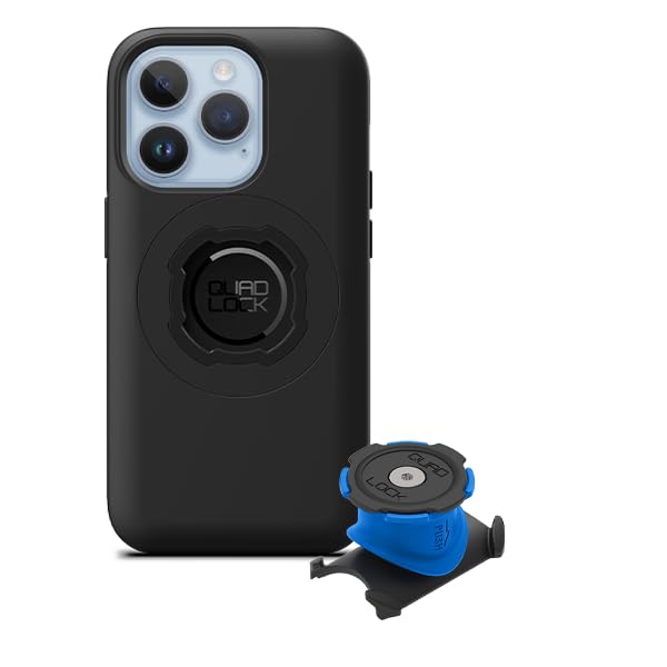 Image of Quad Lock Stem /Handlebar Bike Phone Holder Kit with MAG Phone Case for iPhone 14 Pro