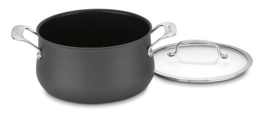 Cuisinart 6445-22 Contour Hard Anodized 5-Quart Dutch Oven with Cover,Black