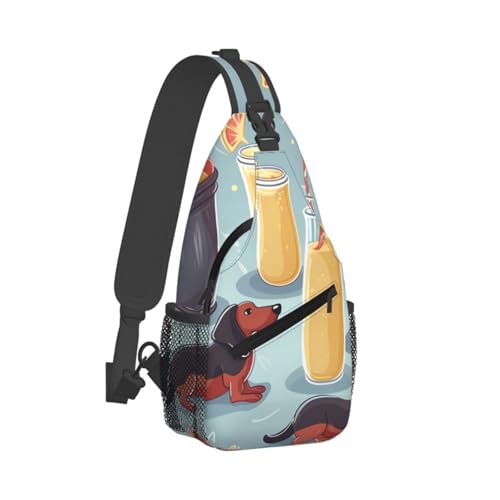 Bolso cruzado para hombre y mujer, mochila bandolera miniatura 2