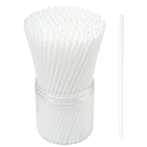 Resinta 350 Pieces Compostable Plant-Based Drinking Straws Eco-Friendly Corn-Starch Biodegradable Straws