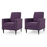 GDFStudio Christopher Knight Home Mervynn Mid-Century Modern Fabric Recliners, 2-Pcs Set, Muted...