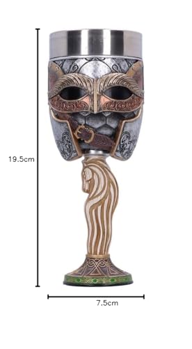 Nemesis Now Lord of The Rings Rohan Goblet 19,5 cm, resina, licenza ufficiale Lord of The Rings Merchandise, Drinks Cup, Cast in Finest Resin, Expertly Hand-Painted, Removable Insert - immagine 4