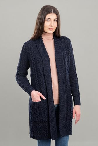 SAOL - Women's 2025 Fashion Casual Open Front Long Sleeve, Wool Knit Cardigans Sweaters Outerwear Coats4