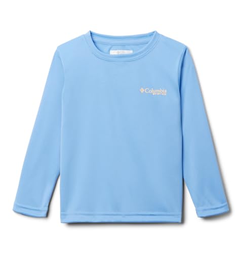 Columbia Toddler Boys Terminal Tackle PFG Fish Flag Long Sleeve, White Cap/PFG Fish Flag Update, 4T3
