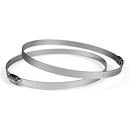 AC Infinity Stainless Steel Duct Clamps 8", for Ducting Inline Fans 2-Pack - image 1