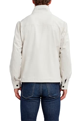 Nautica Men's Golf Casual Wear Windbreaker Jacket, Regular, Big Sizes, Sand, 3X Tall3