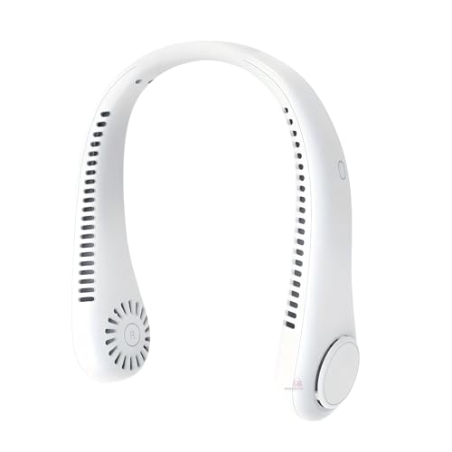 Image of 5-Year Warranty - Bladeless Neckband Fan | Rechargeable 3-Speed Personal Air Cooler for Men & Women - Perfect for Office, Commuting, Gym & More- Random COlour