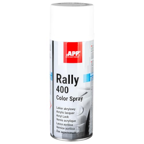 APP Rally 400 Color Spray - Bombe de peinture blanche maté | Peinture acrylique en spray | Bombe peinture blanc mat pour toutes les surfaces avec une haute...