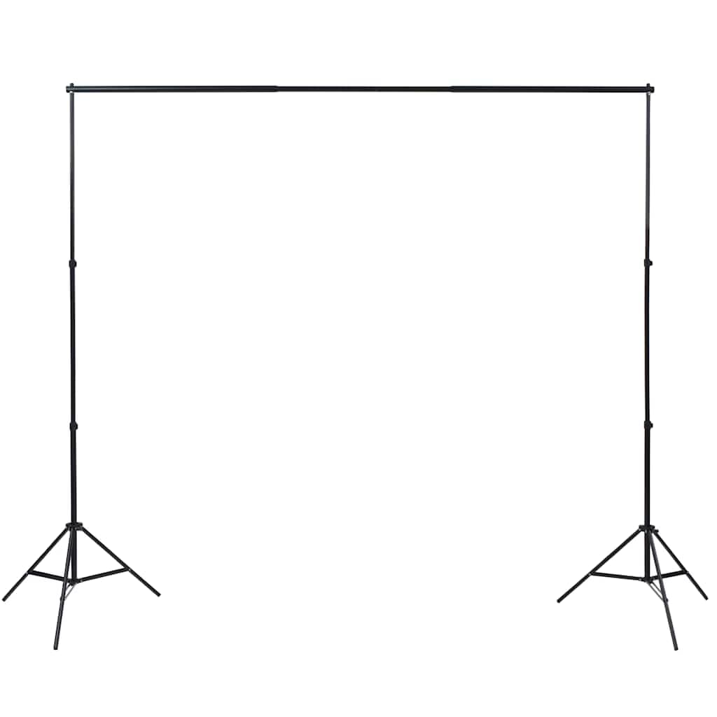 vidaXL Kit de Studio Photo avec 5 Toiles de Fond Colorées et 2 Ombrelles