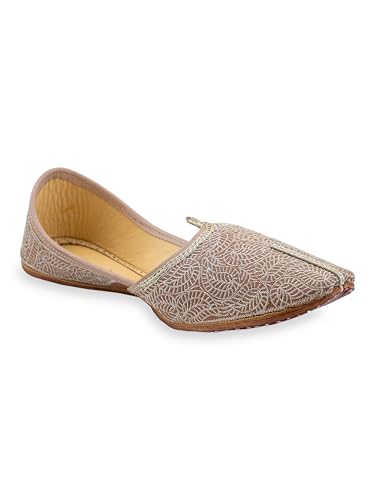 Image of KORAKARI Men's Traditional Leather Punjabi Jutti Comfortable Mojari for Men