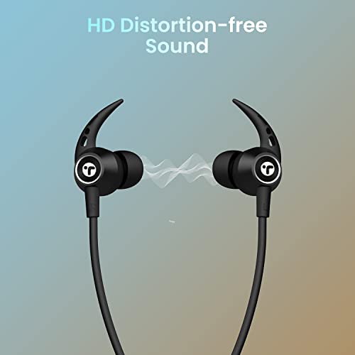 Image of Toreto Alpha Lite (TOR 230) in Ear Bluetooth Neckband with Dedicated Gaming Ultra-Low Latency Mode | Type C Fast Charge | 30 Hours Playtime | Clear Sound | Water & Dust Resistant (Black)