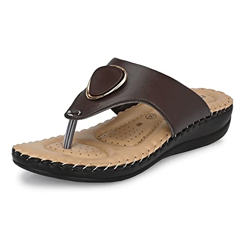 Image of Centrino Women's Thong Comfortable Ortho Care Ladies | Fashion Wear Sandal & Chappal | Soft Cushioned for More Comfort (7902)