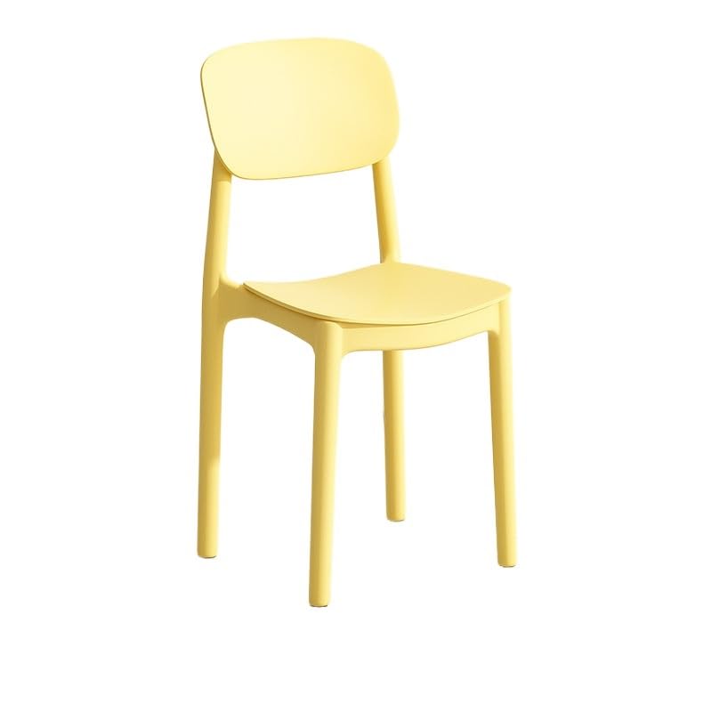 Chaise de salle à manger contemporaine jaune pour intérieur moderne