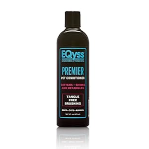 EQyss Premier Pet Conditioner – Moisturizes, Softens, & Conditions Dry Coat & Hair, Detangles & Adds Shine – for all Dogs, Cats, Puppies (16 oz)