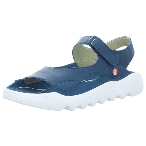 Sandales pour femme Softinos WEAL712SOF avec semelle souple en cuir bleu jean