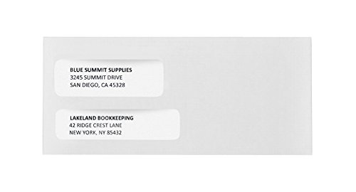 500-No-9-Flip-and-Seal-Double-Window-Security-Envelopes-Designed-for-Quickbooks-Invoices-and-Business-Statements-with-Self-Seal-Flip-Press-and-Seal-Flap-Number-9-Size-3-78-Inch-X-8-78-Inch
