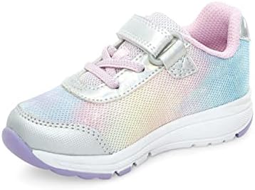 Stride rite Girls SR Lighted Glimmer Sneaker, Iridescent, 9 Toddler | Image 7