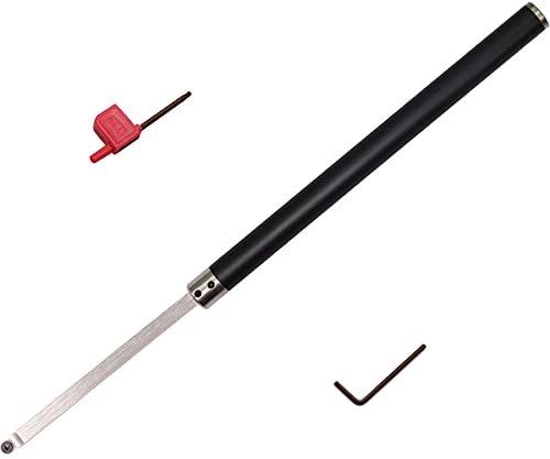 Authentic Crazy Deals Woodturning Tools Set Carbide Tipped Lathe Chisel Finisher Tool Bar with Ci5 8.9mm Round Carbide Insert Cutter for Wood Hobbyist or DIY or Carpenter
