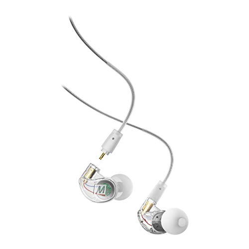 MEE audio M6 PRO Musiciansâ€™ In-Ear Monitors with Detachable Cables; Universal-Fit and Noise-Isolating (2nd Generation) (Clear) (Renewed)