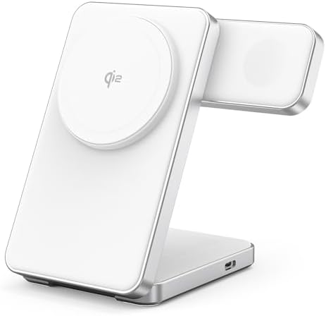 Experience Unmatched Versatility with the QI2 Certified 15 W Aluminum Liquid Silicone 3-in-1 Wireless Charger – Foldable Design for i Phone 16 Pro Max, i Phone 15, Apple Watch Ultra 2, and Air Pods Pro – Fast Charging, Mag Safe Compatible, Portable Charging Stand in Elegant Black – Ultimate Charging Solution for Home and Travel Experience Unmatched Versatility with the QI2 Certified 15 W Aluminum Liquid Silicone 3-in-1 Wireless Charger – Foldable Design for i Phone 16 Pro Max, i Phone 15, Apple Watch Ultra 2, and Air Pods Pro – Fast Charging, Mag Safe Compatible, Portable Charging Stand in Elegant Black – Ultimate Charging Solution for Home and Travel