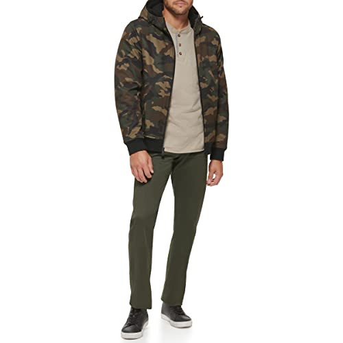 Image of DOCKERS Men's Softshell Sherpa Lined Bomber Jacket (Standard and Big & Tall)