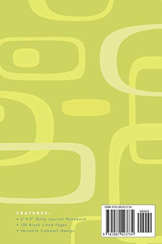 Mid Century Modern - Daily Journal: Abstract Pattern | 6" X 9" Notebook | 120 Blank Lined Pages image 4